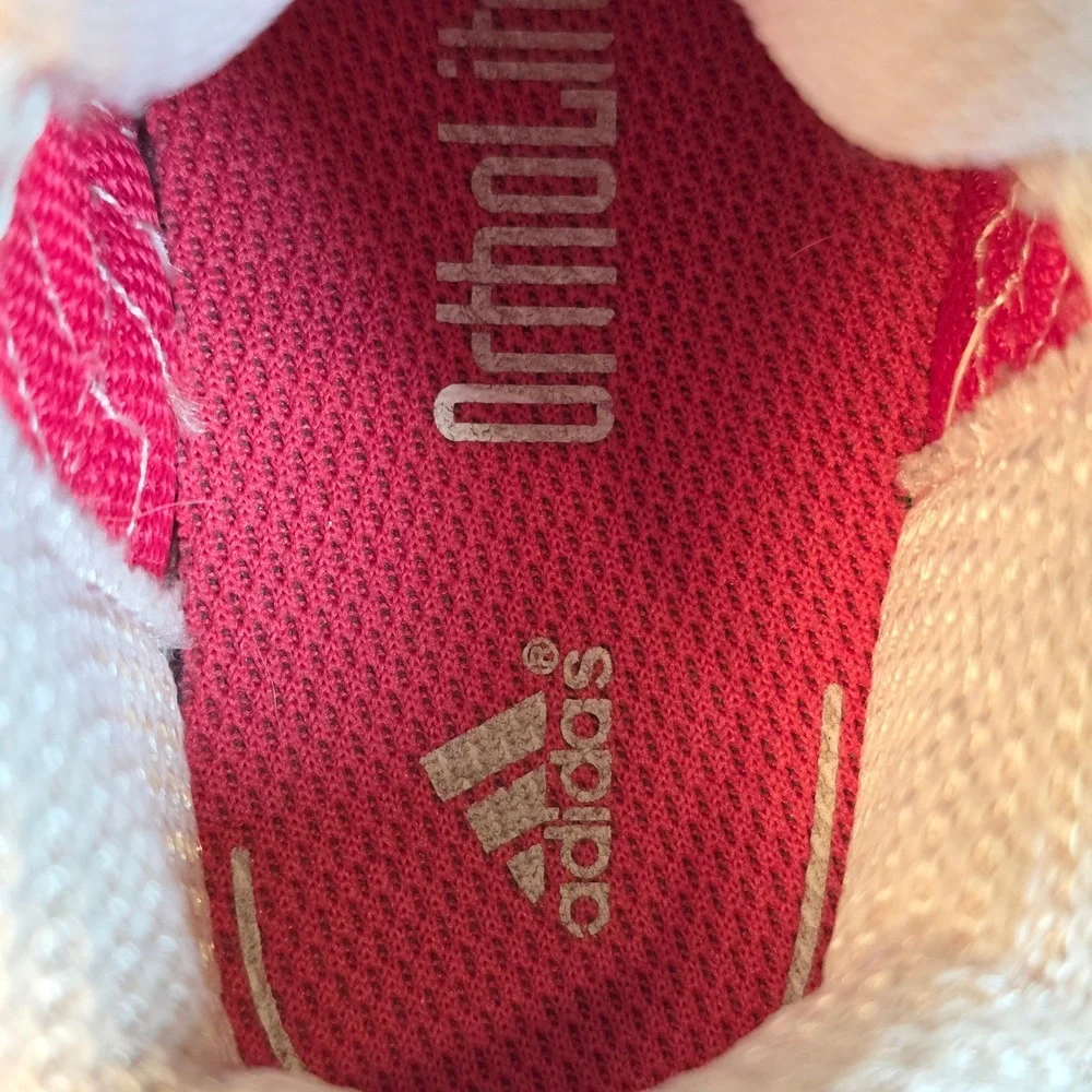 Adidas Adifast Baby Girls Toddler 4K Pink White Athletic Sneakers Hook Loop